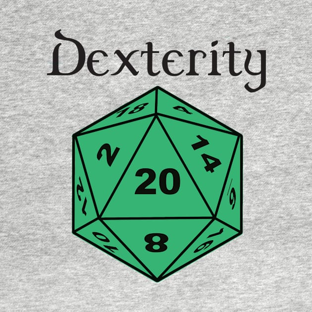 Dexterity Stat D20 by DennisMcCarson